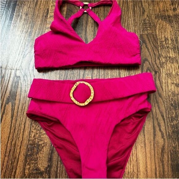 NWOT COSITA LINDA MAGENTA BIKINI BEACHWEAR - Picture 5 of 10